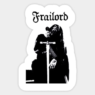 Frailord Black Sticker